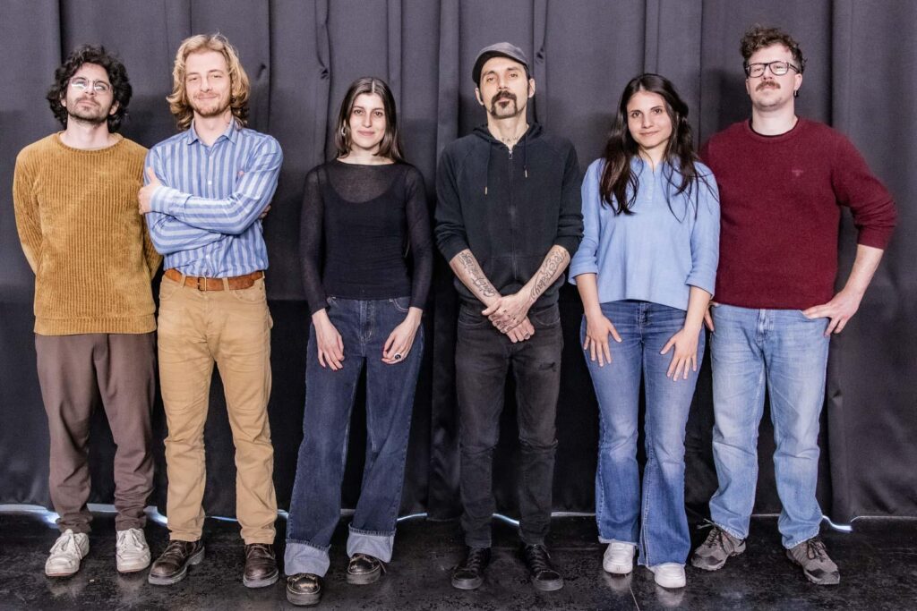 Soundtracks 2026 (da sx: Matteo Salzano, Gabriele Rigo, Lorenza Ceregini, Karim Qqru, Erika Fumarola, Filippo Cassanelli)